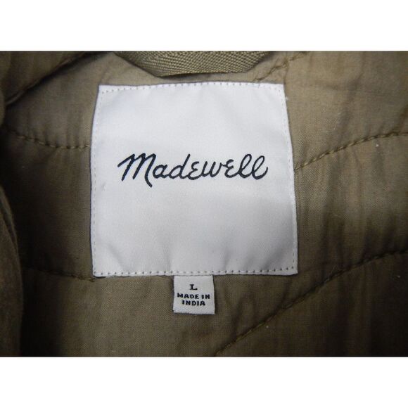 Madewell Belrose Quilted Lightweight Jacket Size Large Light Green NC583 - Picture 3 of 9